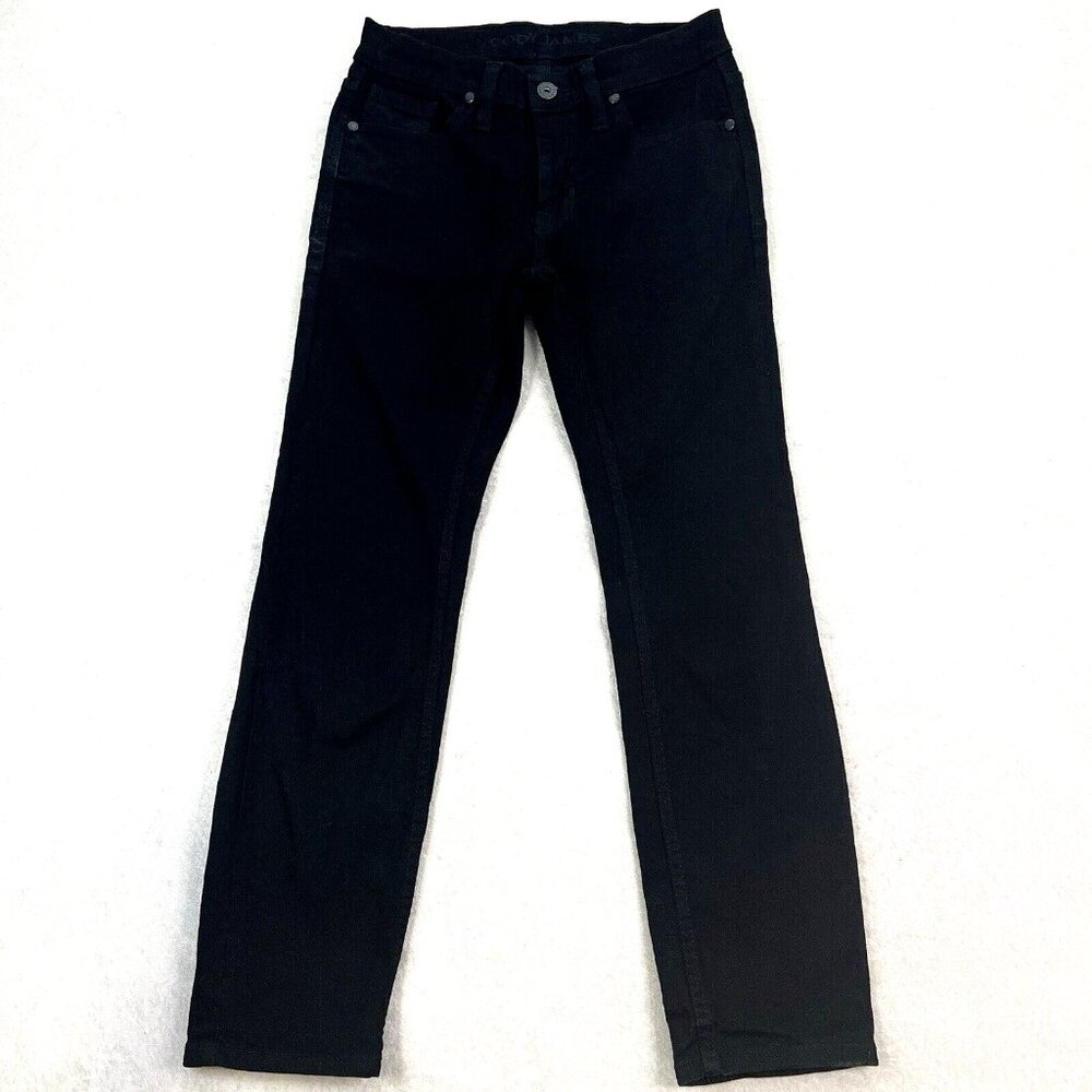 CODY JAMES Mens Jeans Night Rider Black Wash Slim Straight Stretch Actual 30x29